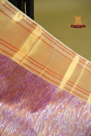 KANCHIPURAM PURE SILK TISSUE BROCADE SAREE