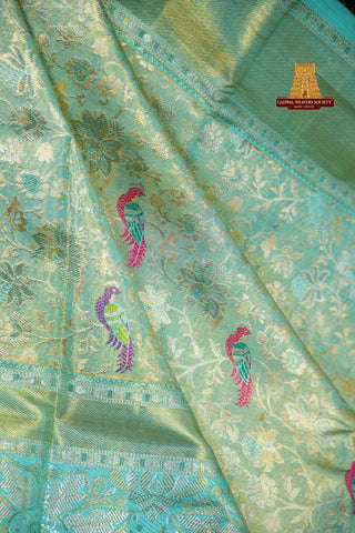 EXCLUSIVE KANCHI PURE SILK HANDLOOM TISSUE SAREE