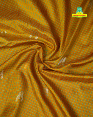 GADWAL PURE SILK CHECKS BUTTA SAREE