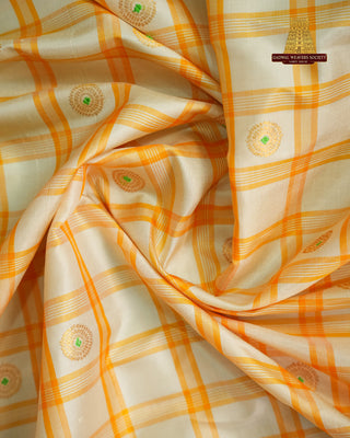 GADWAL PURE SILK CHECKS HANDLOOM SAREE
