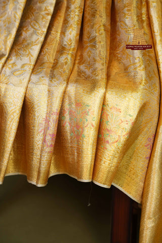 EXCLUSIVE BRIDAL KANCHIPURAM TISSUE BROCADE SAREE