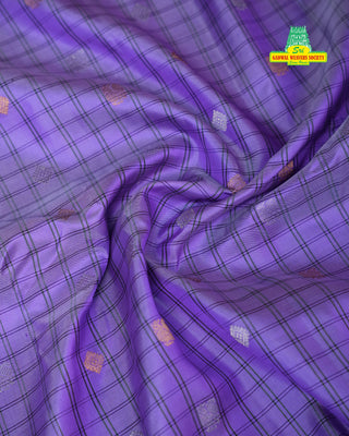 GADWAL PURE SILK HANDLOOM CHECKS BUTTA SAREE