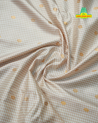 GADWAL PURE SILK GINGHAM CHECKS HANDLOOM SAREE