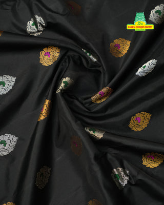 GADWAL PURE SILK GANGA JAMUNA MEENAKARI SAREE