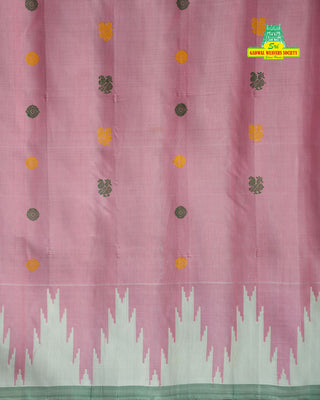 GADWAL PURE SILK TEMPLE BORDER HANDLOOM SAREE