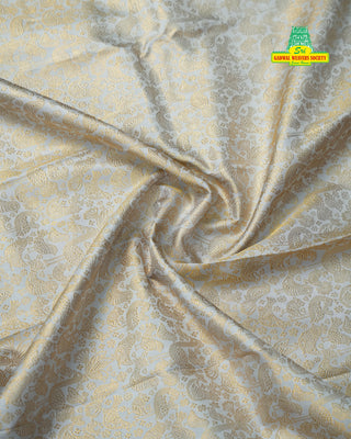 KANCHIPURAM DOUBLE WARP BROCADE PURE SILK SAREE
