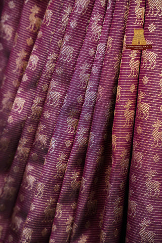 KANCHIPURAM PURE SILK HANDLOOM BROCADE SAREE