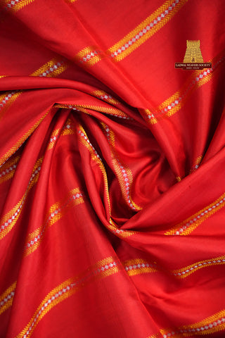 GADWAL PURE SILK HANDLOOM GAP BORDER SAREE