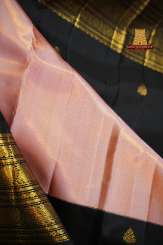 KANCHI TISSUE PURE SILK HANDLOOM SAREE WITH KUTTU BORDERS