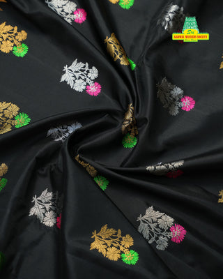 GADWAL PURE SILK MAHARANI MEENAKARI BORDER SAREE