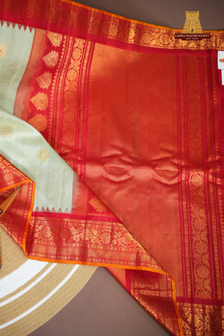 TIMELESS GADWAL PATTU WITH TEMPLE BORDER GRACE