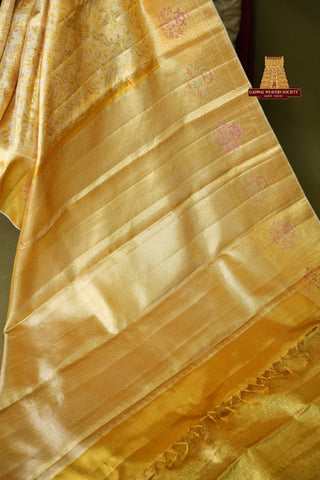 EXCLUSIVE BRIDAL KANCHIPURAM TISSUE BROCADE SAREE