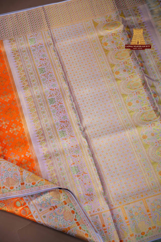 BRIDAL KANCHIPURAM PURE SILK HANDLOOM BROCADE SAREE