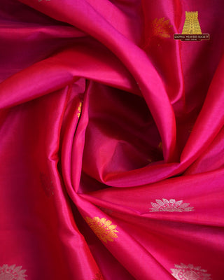 GADWAL PURE SILK GANGA JAMUNA BORDER SAREE