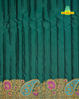 GADWAL PURE SILK GANGA JAMUNA MEENAKARI SAREE