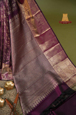 KANCHIPURAM PURE SILK HANDLOOM BROCADE SAREE