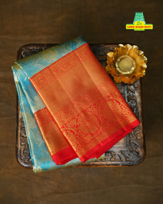 KANCHIPURAM PURE SILK BROCADE SAREE