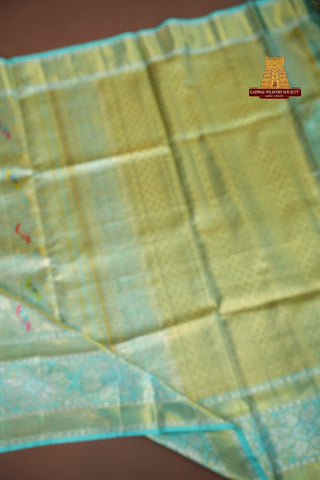 EXCLUSIVE KANCHI PURE SILK HANDLOOM TISSUE SAREE