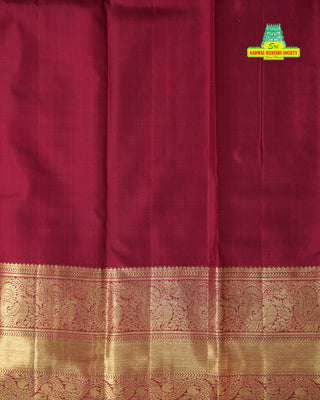 KANCHIPURAM DOUBLE WARP BROCADE PURE SILK SAREE