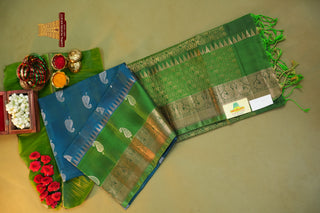 KANCHIPURAM PURE SOFT SILK SAREE