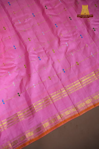GADWAL PURE SILK GAP BORDER HANDLOOM SAREE