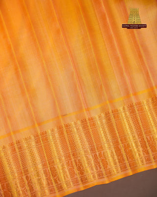 GADWAL PURE SILK GANGA JAMUNA BORDER SAREE