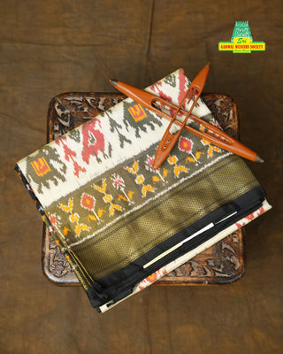 IKKAT PURE SILK HANDLOOM SAREE