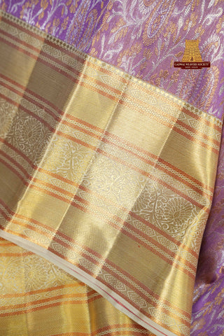 KANCHIPURAM PURE SILK TISSUE BROCADE SAREE