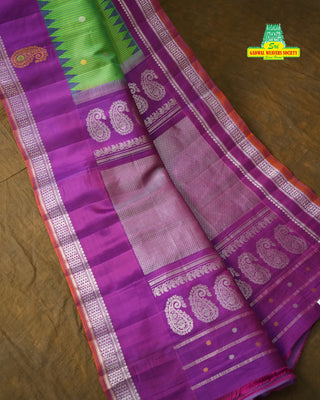 GADWAL SILVER ZARI PURE SILK HANDLOOM SAREE