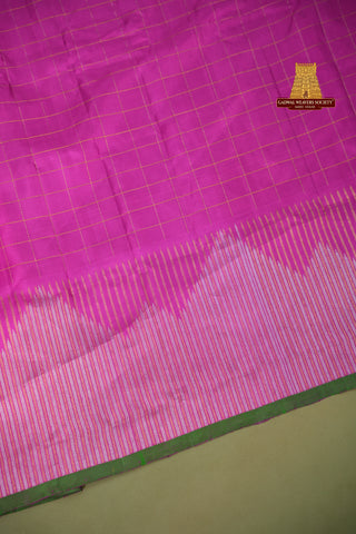 GADWAL PURE SILK TEMPLE TURNING BORDER SAREE