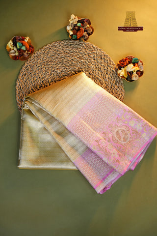 KANCHIPURAM PURE SILK TISSUE BROCADE HANDLOOM SAREE