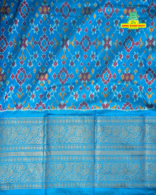 POCHAMPALLY DOUBLE IKKAT PURE SILK HANDLOOM SAREE