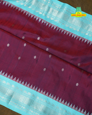 GADWAL PURE SILK SILVER ZARI SAREE