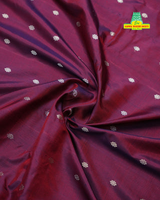 GADWAL PURE SILK SILVER ZARI SAREE