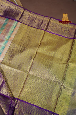 KANCHIPURAM PURE SILK TISSUE HANDLOOM SAREE