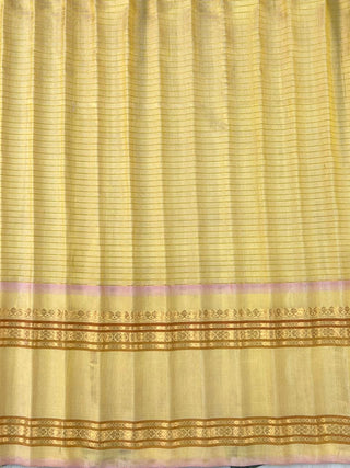 GADWAL PURE SILK GAP BORDER HANDLOOM SAREE