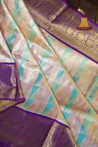 KANCHIPURAM PURE SILK TISSUE HANDLOOM SAREE