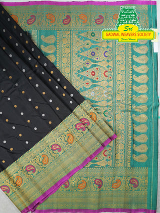 GADWAL PURE SILK HANDLOOM SAREE WITH BORDER