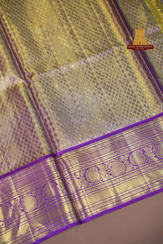 KANCHIPURAM PURE SILK TISSUE HANDLOOM SAREE