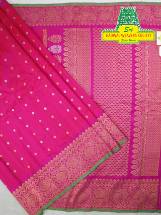 GADWAL PURE SILK HANDLOOM SAREE WITH BORDER