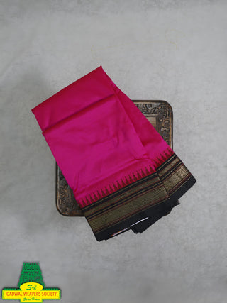 Narayanpet Pure Silk Saree with temple border