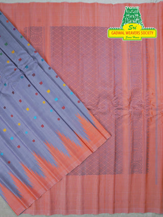 GADWAL PURE SILK HANDLOOM SAREE WITH BORDER