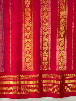 GADWAL PURE COTTON CHECKS HANDLOOM SAREE