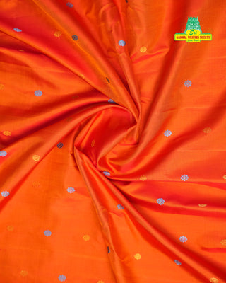 GADWAL PURE SILK HANDLOOM SAREE WITH GANGA JAMUNA BORDER