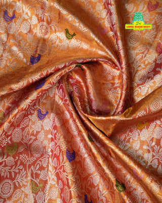 EXCLUSIVE KANCHIPURAM PURE SILK TISSUE BROCADE SAREE