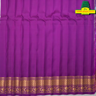 GADWAL PURE SILK HANDLOOM SAREE WITH KUTTU TEMPLE BORDER