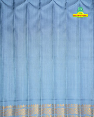 GADWAL PURE SILK HANDLOOM SAREE WITH GANGA JAMUNA BORDER