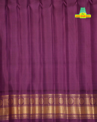GADWAL PURE SILK HANDLOOM SAREE WITH GANGA JAMUNA BORDER