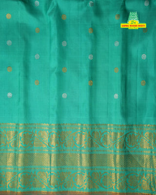 GADWAL PURE SILK HANDLOOM CHECKS BUTTA SAREE