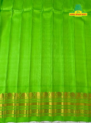 GADWAL PURE SILK HANDLOOM SAREE WITH GANGA JAMUNA BORDER